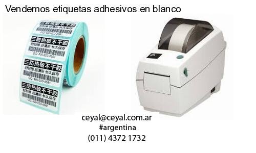 Vendemos etiquetas adhesivos en blanco