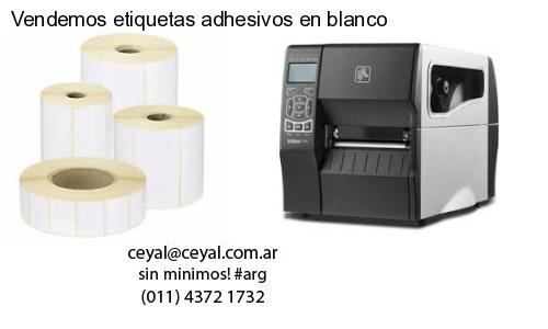 Vendemos etiquetas adhesivos en blanco