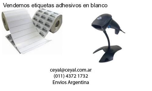 Vendemos etiquetas adhesivos en blanco
