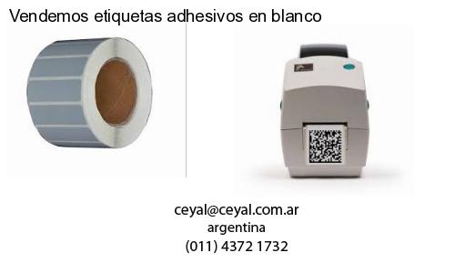 Vendemos etiquetas adhesivos en blanco