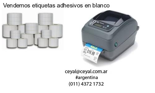 Vendemos etiquetas adhesivos en blanco