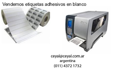 Vendemos etiquetas adhesivos en blanco