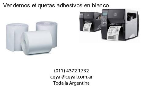Vendemos etiquetas adhesivos en blanco