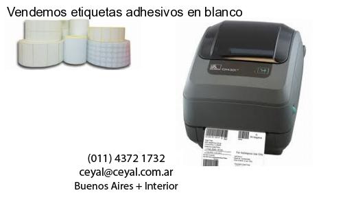 Vendemos etiquetas adhesivos en blanco