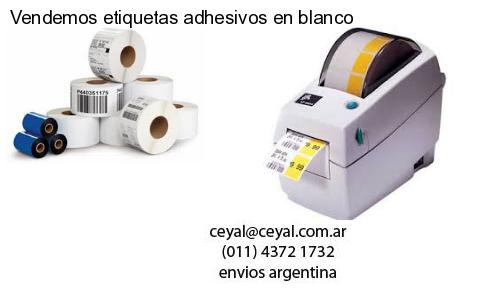 Vendemos etiquetas adhesivos en blanco