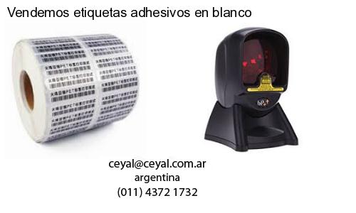 Vendemos etiquetas adhesivos en blanco