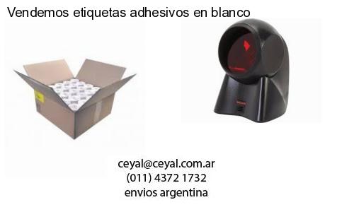 Vendemos etiquetas adhesivos en blanco