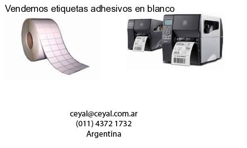 Vendemos etiquetas adhesivos en blanco