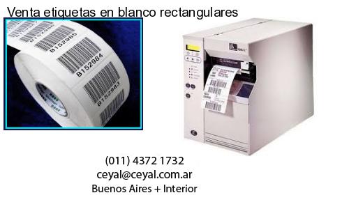 Venta etiquetas en blanco rectangulares