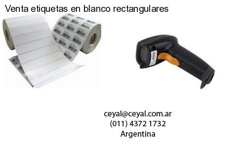Venta etiquetas en blanco rectangulares