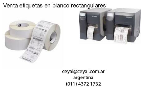 Venta etiquetas en blanco rectangulares
