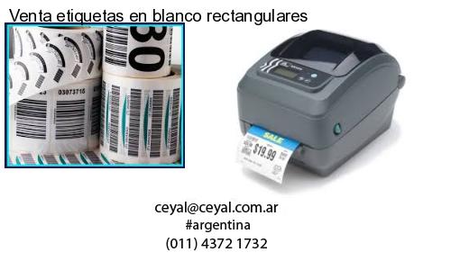 Venta etiquetas en blanco rectangulares