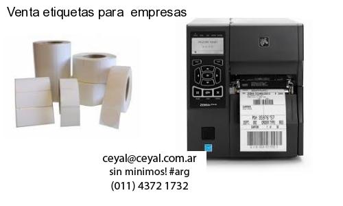 Venta etiquetas para  empresas
