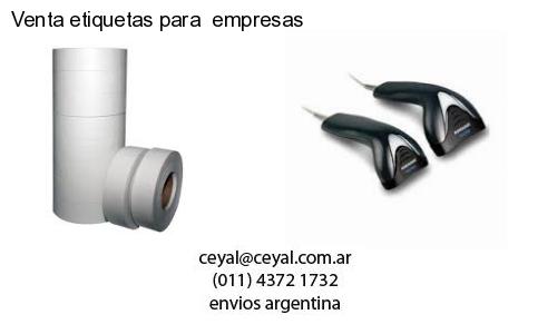 Venta etiquetas para  empresas