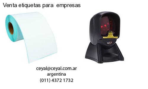 Venta etiquetas para  empresas