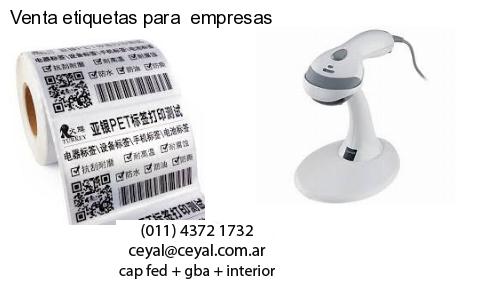 Venta etiquetas para  empresas