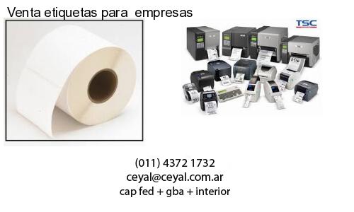 Venta etiquetas para  empresas
