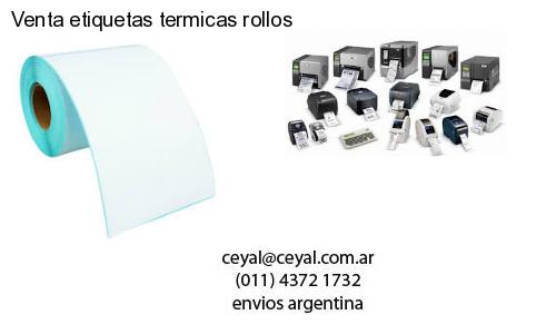 Venta etiquetas termicas rollos