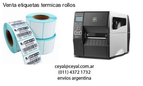 Venta etiquetas termicas rollos