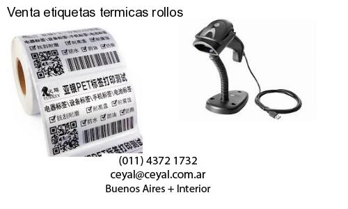 Venta etiquetas termicas rollos