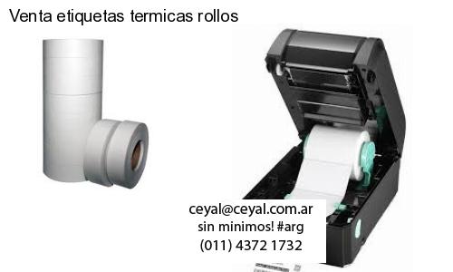 Venta etiquetas termicas rollos
