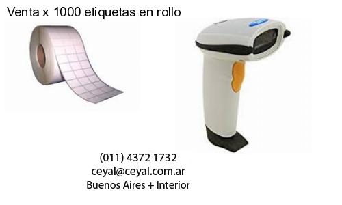 Venta x 1000 etiquetas en rollo