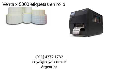 Venta x 5000 etiquetas en rollo