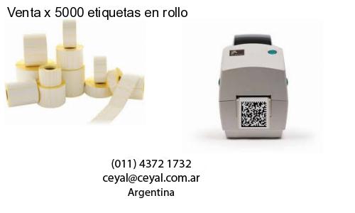 Venta x 5000 etiquetas en rollo