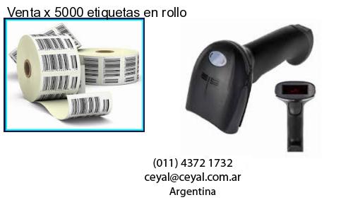 Venta x 5000 etiquetas en rollo
