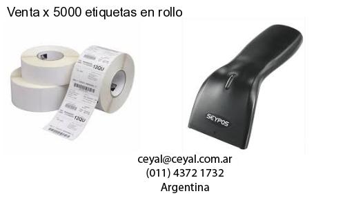 Venta x 5000 etiquetas en rollo