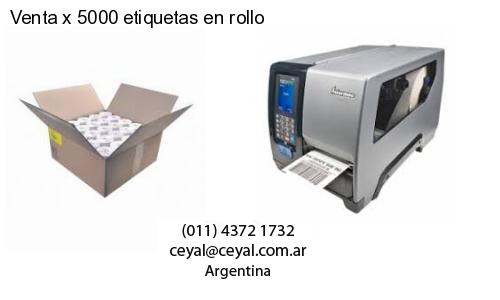 Venta x 5000 etiquetas en rollo
