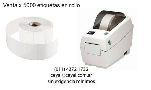 Venta x 5000 etiquetas en rollo