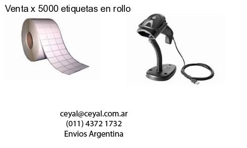 Venta x 5000 etiquetas en rollo
