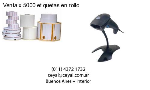 Venta x 5000 etiquetas en rollo