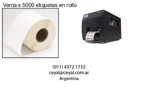 Venta x 5000 etiquetas en rollo