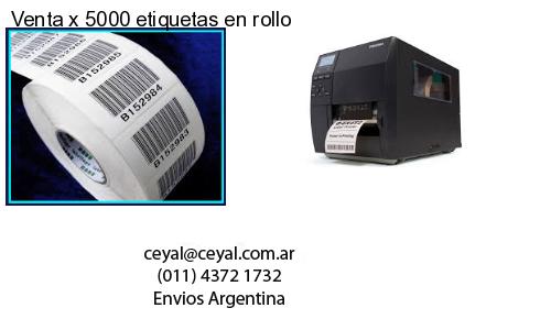 Venta x 5000 etiquetas en rollo
