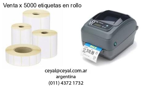 Venta x 5000 etiquetas en rollo