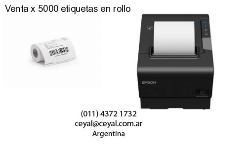 Venta x 5000 etiquetas en rollo