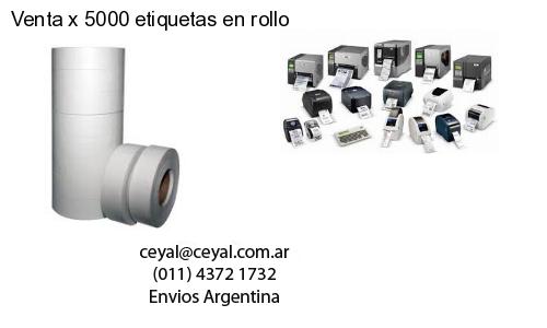 Venta x 5000 etiquetas en rollo