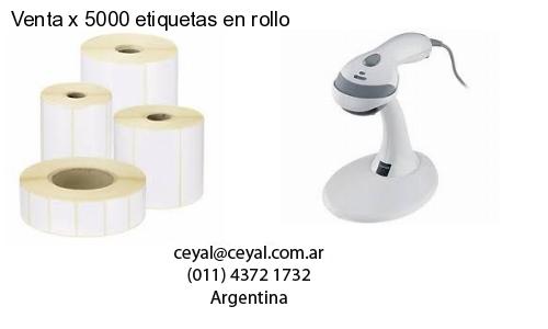 Venta x 5000 etiquetas en rollo