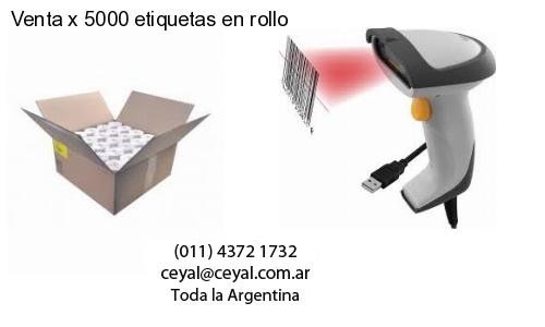 Venta x 5000 etiquetas en rollo