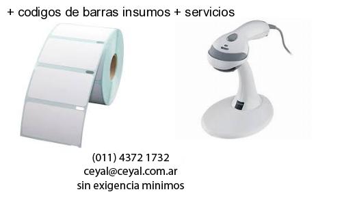   codigos de barras insumos   servicios