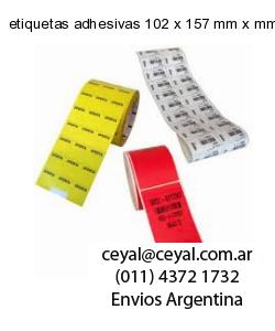 etiquetas adhesivas 102 x 157 mm x mm