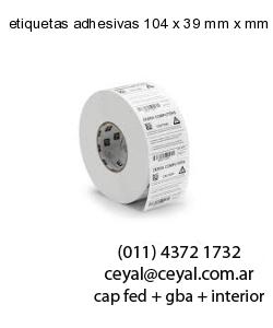 etiquetas adhesivas 104 x 39 mm x mm