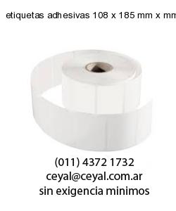 etiquetas adhesivas 108 x 185 mm x mm
