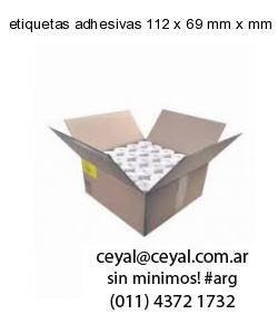 etiquetas adhesivas 112 x 69 mm x mm