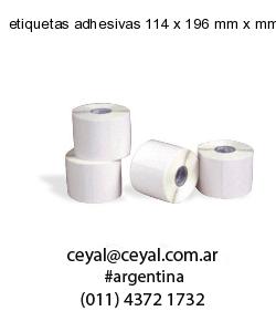 etiquetas adhesivas 114 x 196 mm x mm