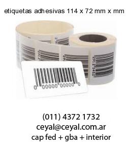 etiquetas adhesivas 114 x 72 mm x mm