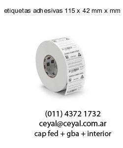 etiquetas adhesivas 115 x 42 mm x mm