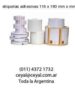 etiquetas adhesivas 116 x 180 mm x mm